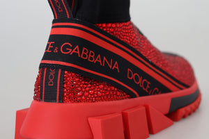 Rot Bling Sorrento Turnschuhe Socken Schuhe