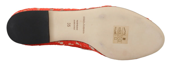 Rot Taormina Spitze Kristalle Ballett Flats Schuhe