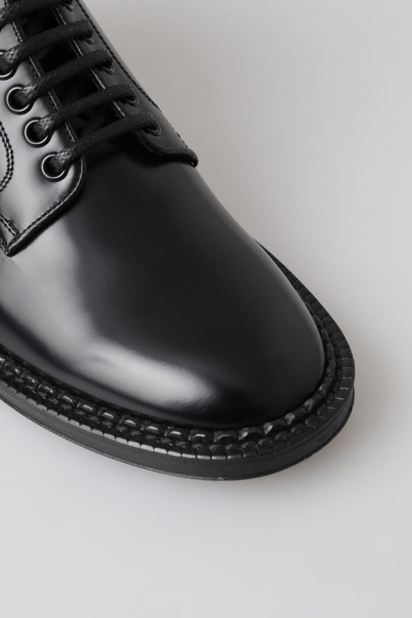 Schwarze Leder Herren Kurzstiefel Schnürschuhe