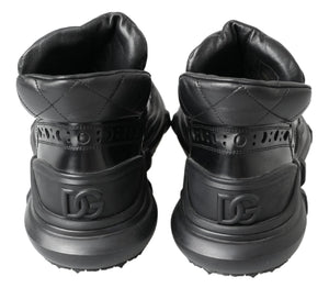 Schwarze Lederstiefel für die Freizeit