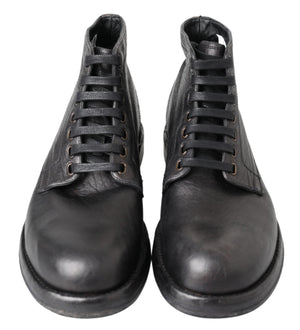Schwarzes Pferd Leder Perugino Stiefel