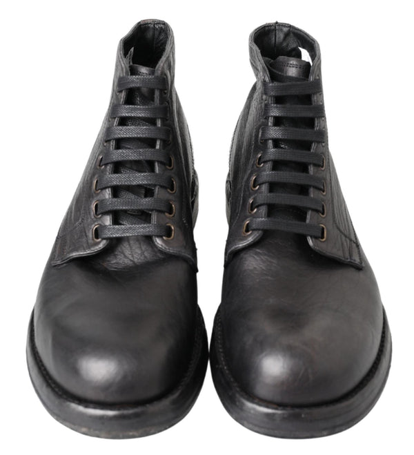 Schwarzes Pferd Leder Perugino Stiefel