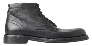 Schwarzes Pferd Leder Perugino Stiefel