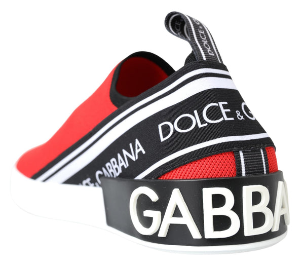 Rot Weiß Flache Turnschuhe Loafers Schuhe