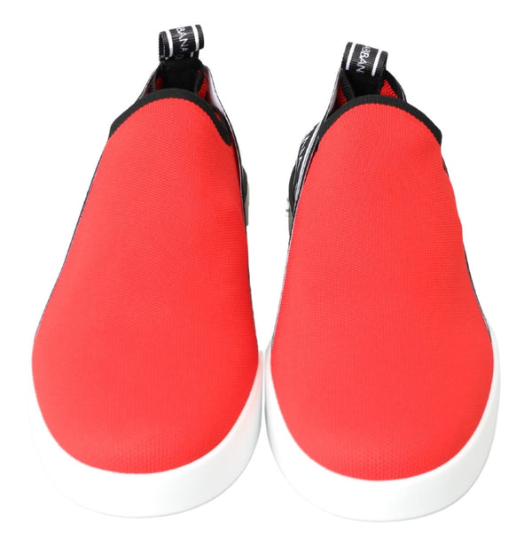 Rot Weiß Flache Turnschuhe Loafers Schuhe