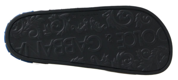 Schwarz Rutschen Sandalen Strand Saint Barth Schuhe