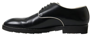 Schwarz Weiß Leder Formale Schuhe