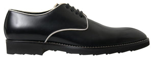 Schwarz Weiß Leder Formale Schuhe