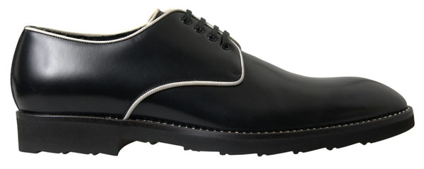 Schwarz Weiß Leder Formale Schuhe