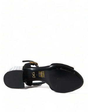Schwarze Kristalle Riemchensandalen Schuhe