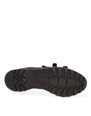 Graue Leder Knöchelriemen Schuhe Stiefel