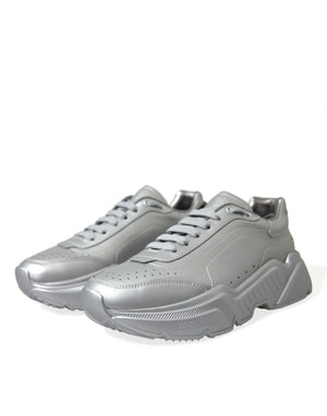 Silber DAYMASTER Leder Männer Casual Turnschuhe Schuhe