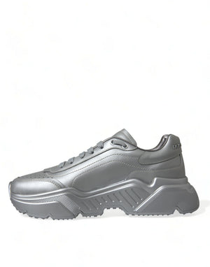 Silber DAYMASTER Leder Männer Casual Turnschuhe Schuhe