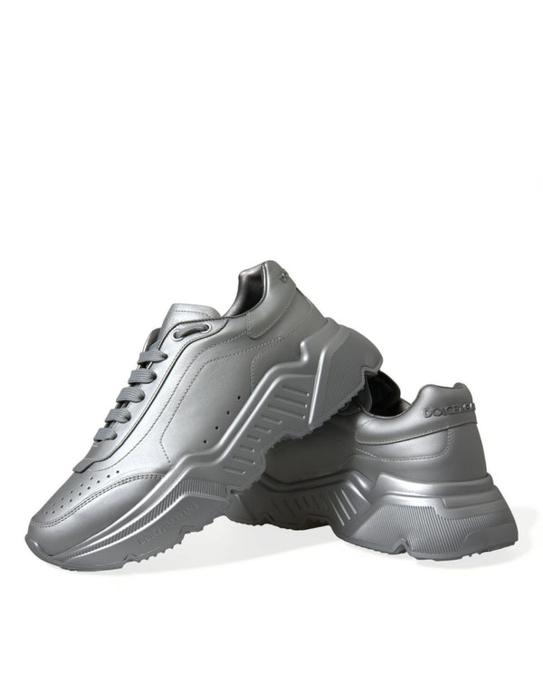 Silber DAYMASTER Leder Männer Casual Turnschuhe Schuhe