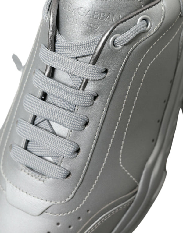 Silber DAYMASTER Leder Männer Casual Turnschuhe Schuhe