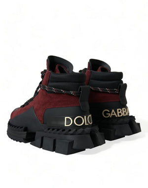 Burgundy Super King High Top Männer Turnschuhe Schuhe