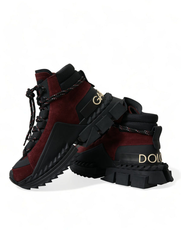 Burgundy Super King High Top Männer Turnschuhe Schuhe