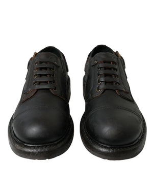 Braun Leder Lace Up Derby Männer Kleid Schuhe