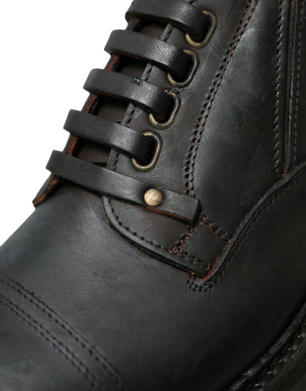 Braun Leder Lace Up Derby Männer Kleid Schuhe