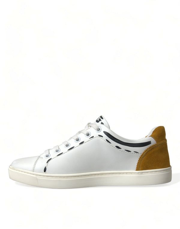 Weiß Leder LOVE Milano Männer Turnschuhe Schuhe