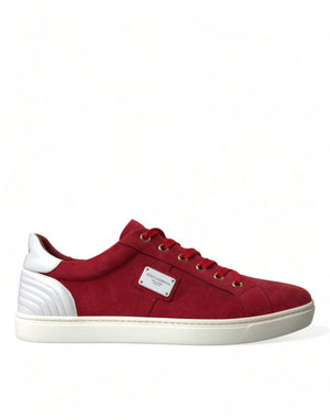 Rot Wildleder Leder Männer Low Top Turnschuhe Schuhe