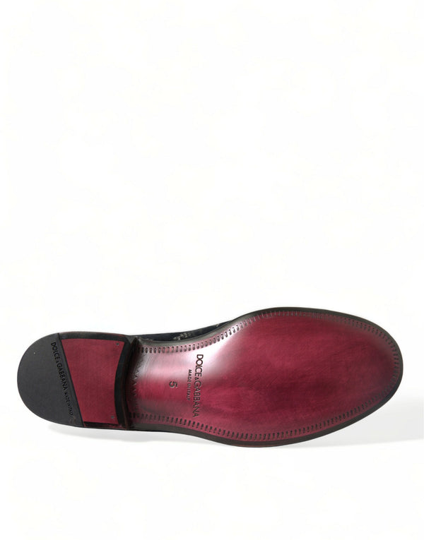 Schwarz Floral Hausschuhe Männer Loafers Kleid Schuhe