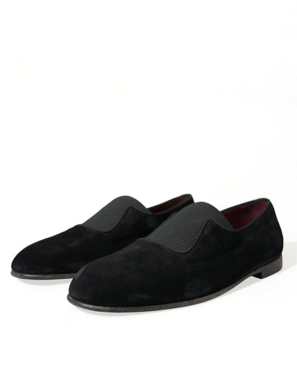 Schwarz RUNWAY Velour AMALFI Loafers Schuhe