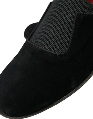 Schwarz RUNWAY Velour AMALFI Loafers Schuhe