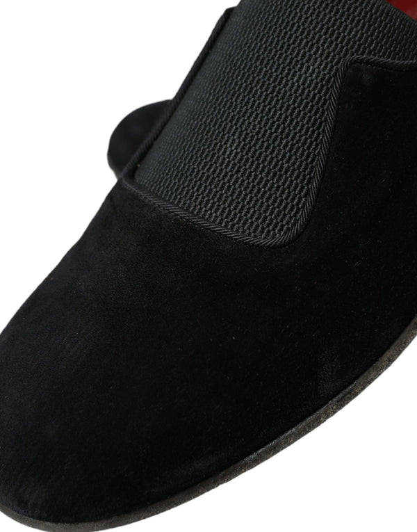 Schwarz RUNWAY Velour AMALFI Loafers Schuhe