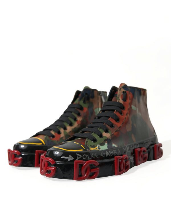 Multicolor Camouflage High Top Turnschuhe Schuhe