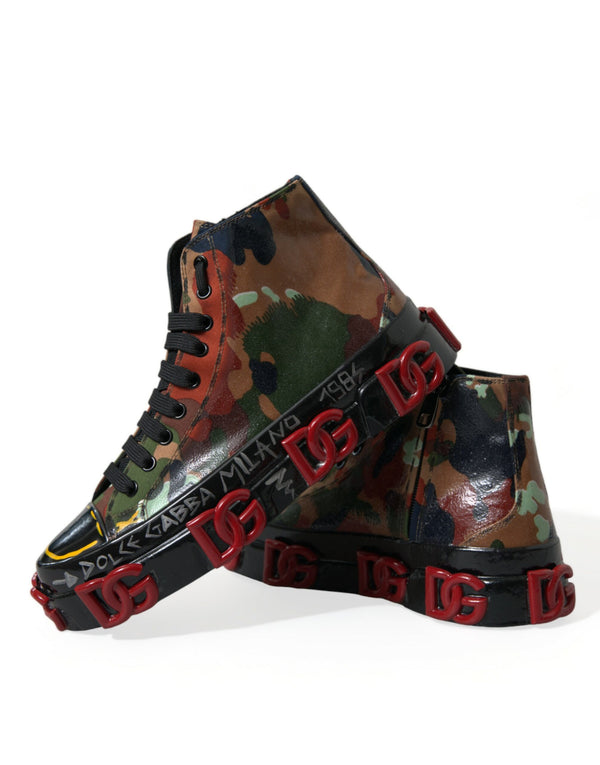 Multicolor Camouflage High Top Turnschuhe Schuhe