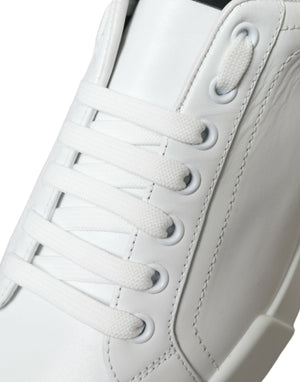 Weiß Grün Leder Portofino Turnschuhe Schuhe