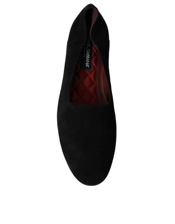Schwarz Wildleder Loafers Formal Kleid Slip On Schuhe
