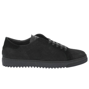 Schwarzes Kalbsleder Damen Sneaker