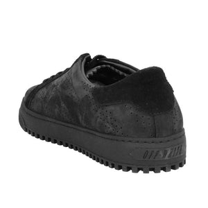 Schwarzes Kalbsleder Damen Sneaker