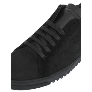 Schwarzes Kalbsleder Damen Sneaker