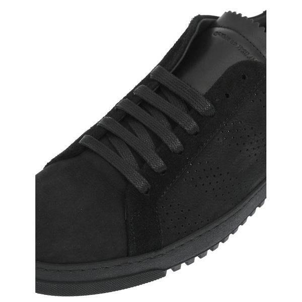 Schwarzes Kalbsleder Damen Sneaker