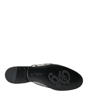 Graue Jacquard Kristall Pantolette Flache Sandalen Schuhe
