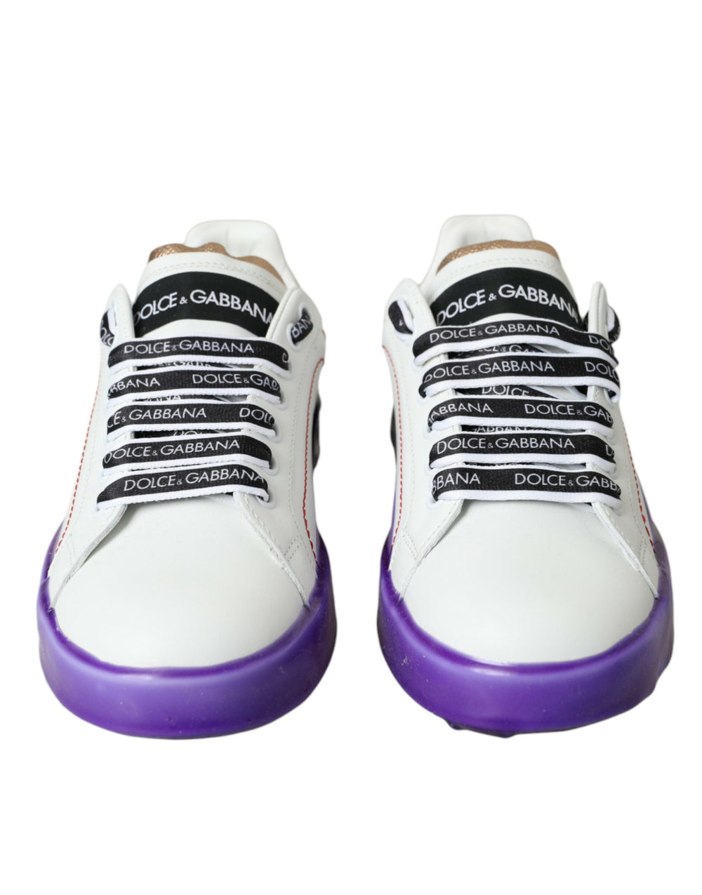 Weiß Leder Portofino Low Top Sneakers Schuhe
