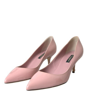 Hellrosa Lackleder Heels Pumps Schuhe