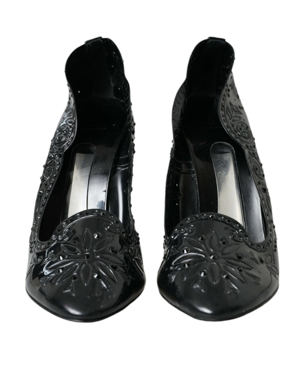 Schwarz Kristall CINDERELLA Heels Pumps Schuhe