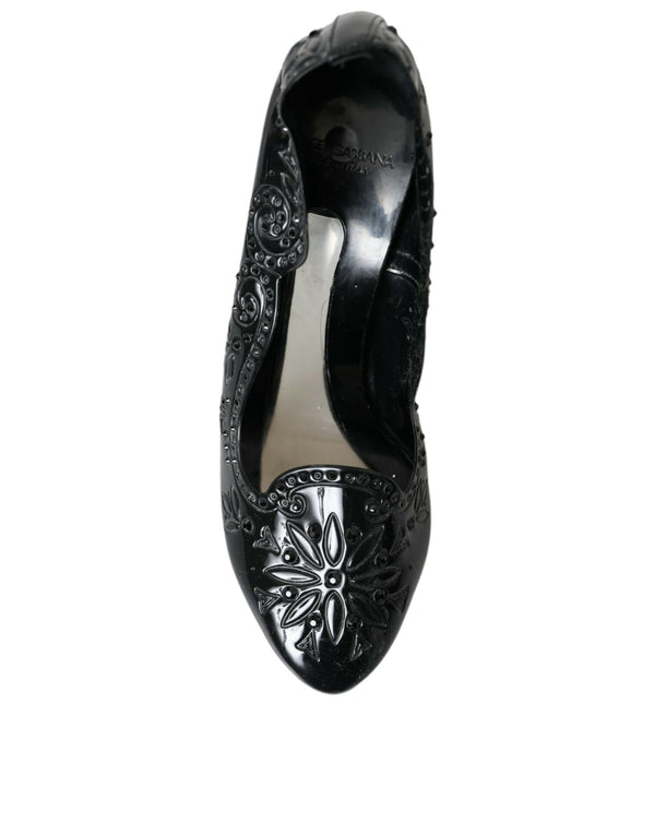 Schwarz Kristall CINDERELLA Heels Pumps Schuhe