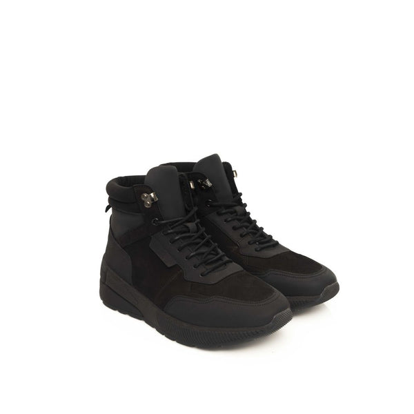 Schwarze Herren-Sneaker aus Rindsleder