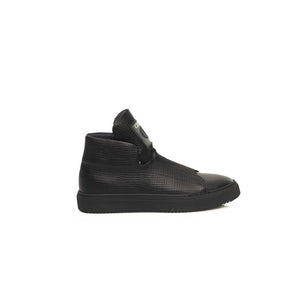 Schwarzes Kalbsleder Herren Sneaker