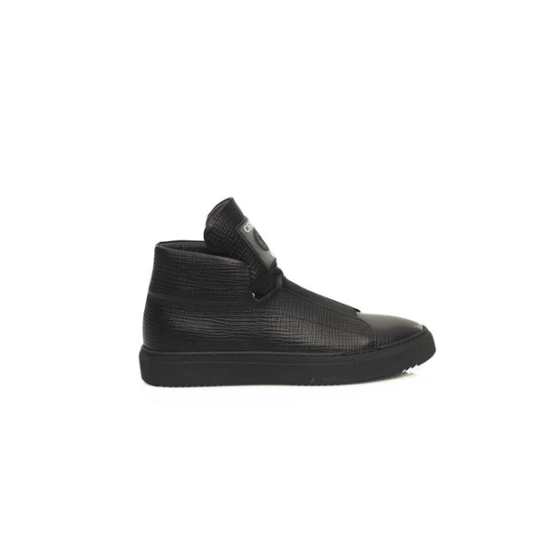 Schwarzes Kalbsleder Herren Sneaker