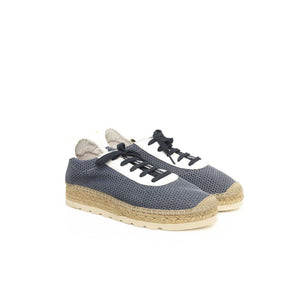 Blaues Kalbsleder Herren Sneaker