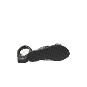Graue Lammfell Damen Sandale