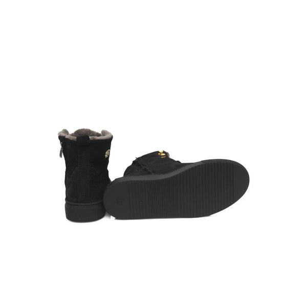 Schwarzer Damen-Sneaker aus Rindsleder