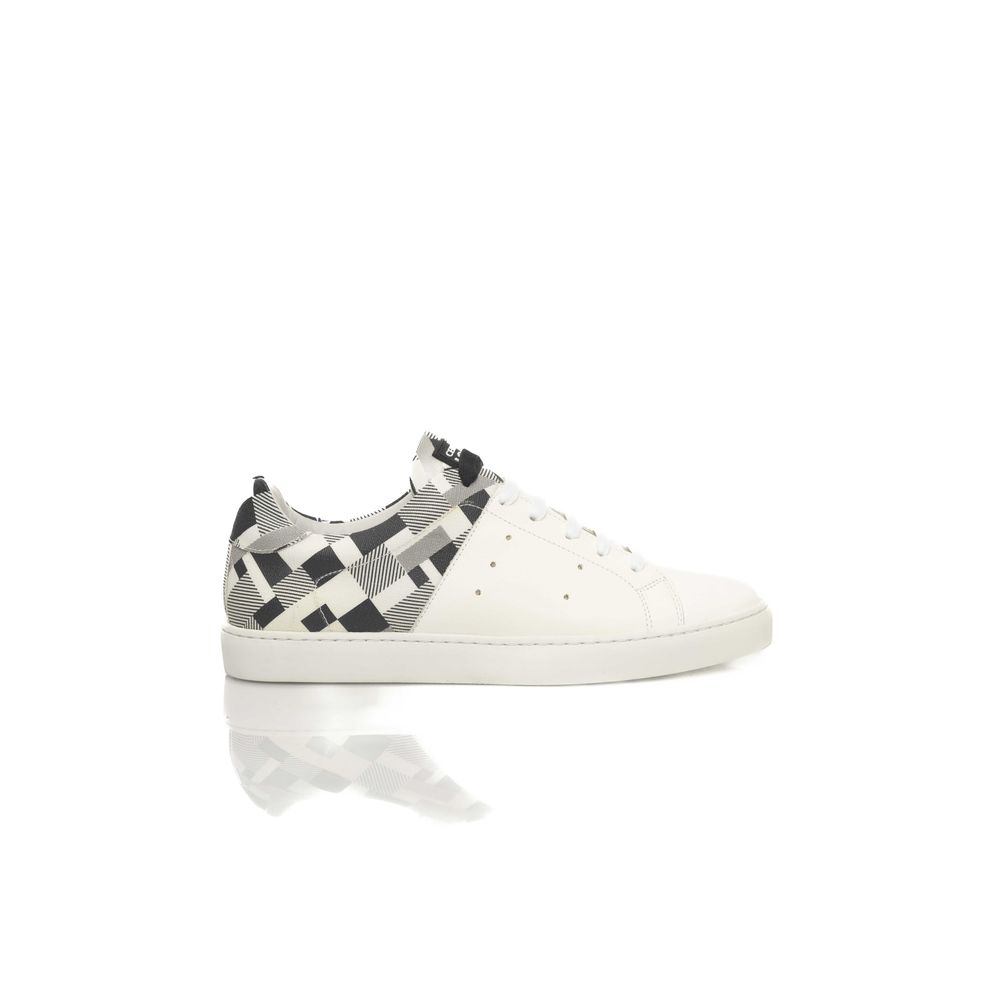 Weißes Kalbsleder Herren Sneaker