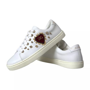 Weiß Portofino Sacred Heart Turnschuhe Frauen Schuhe